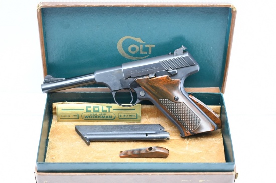 1949 Colt, Woodsman Sport - Series Two, 22 LR, Semi-Auto (W/ Box & Magazine), SN - 30322-S