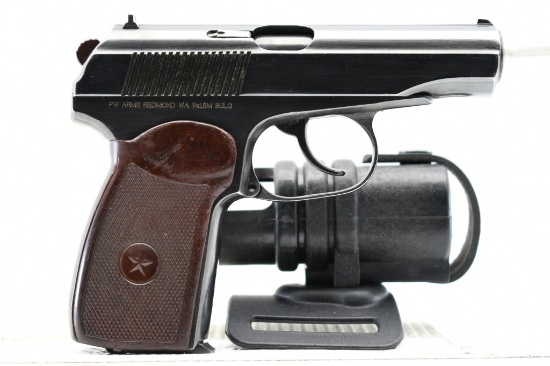 Bulgarian, PM "Circle 10" Military, 9mm Makarov, Semi-Auto (W/ Box & Holster), SN - AB22089