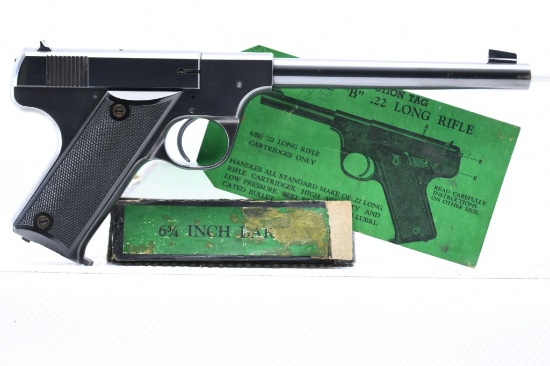 1936 Hi-Standard, Model "B" Sporting (6.75"), 22 LR, Semi-Auto (W/ Box), SN - 25768