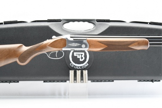 CZ-USA, Mallard Silver - Engraved (28"), 12 Ga., Over/ Under (NIB), SN - 16S2125
