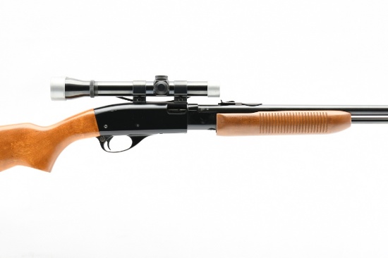 1977 Remington, 572 Fieldmaster (Weaver Scope), 22 S L LR, Pump, SN - A1404289