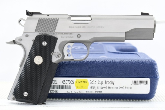 Colt, 1911A1 Gold Cup Trophy - National Match, 45 ACP, Semi-Auto (W/ Hardcase), SN - GCT04863