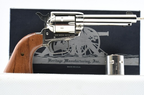Heritage Rough Rider Combo - Nickel, 22 LR & Magnum, Revolver (W/ Box), SN - HZ4622