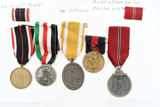 (5) WWII German Medals/ Ribbons