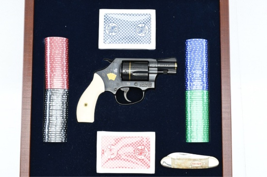 1 Of 1000 - Smith & Wesson, 36-10 "Texas Hold'em", 38 Spl., (W/ Presentation Case), SN - TEX0482