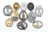 (11) WWII German Badges