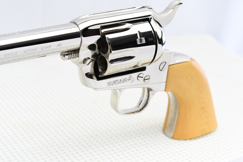 1979 Colt, SAA M1876, 3rd Gen., Nickle 7.5