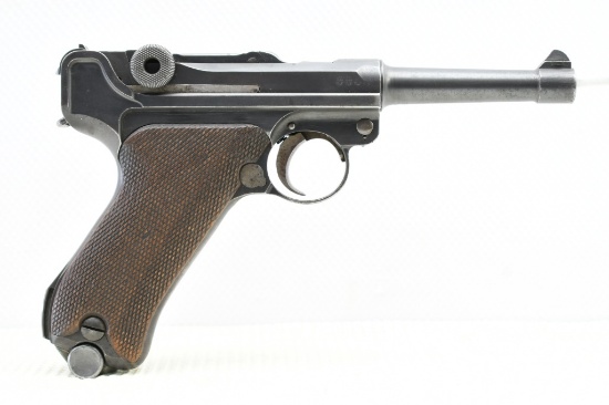 1920 German DWM (Police Issue), P.08, 9mm Luger, Semi-Auto, (Numbers Matching), SN - 195n