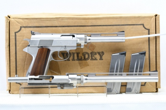 1993 Wildey, Survivor, 45 Win. Mag. - 8" & 12", Semi-Auto (W/ Box & Magazines), SN - 3611