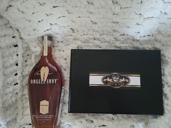 Cigars and Angels Envy Booth Family Reserve Bourbon