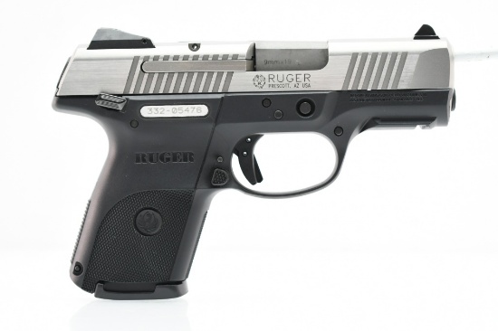 Ruger SR9c, 9mm Luger (3.4") Stainless/Black, Semi-Auto, SN - 332-05476