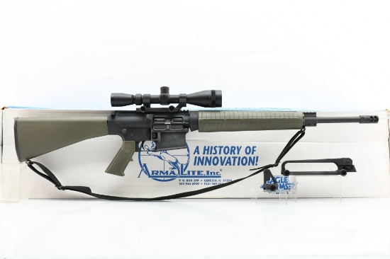 Armalite AR-10A4 (20"), 7.62 NATO (308 Win.), Semi-Auto (Box & Leupold Scope), SN - 552857
