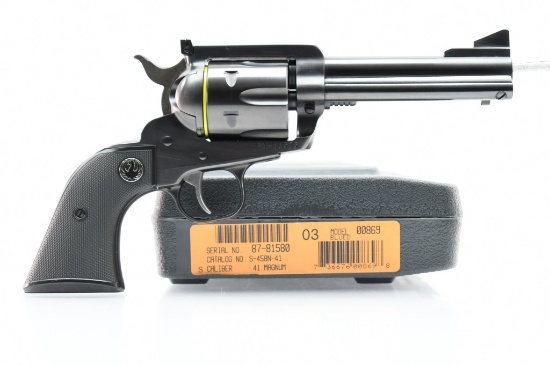 1 Of 500 Distributor Excl. Ruger New Model Blackhawk (4 5/8" Flattop), 41 Mag. (NIB), SN - 87-81576