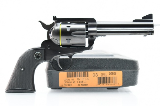 1 Of 500 Distributor Excl. Ruger New Model Blackhawk (4 5/8" Flattop), 41 Mag. (NIB), SN - 87-81580
