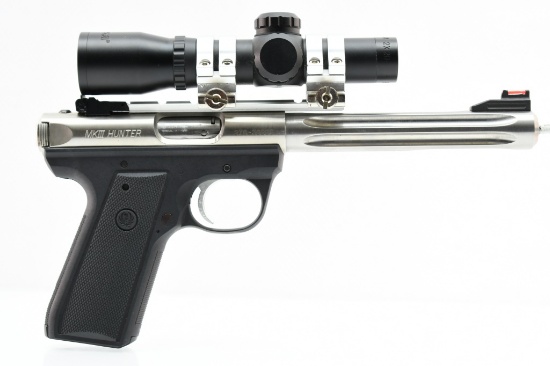 Ruger MKIII Hunter (6 7/8" Fluted Stainless), 22 LR, Semi-Auto, SN - 270-30209