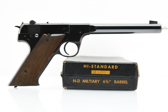 1946 Hi-Standard H-D Military (6.75"), 22 LR, Semi-Auto (W/ Box), SN - 242240