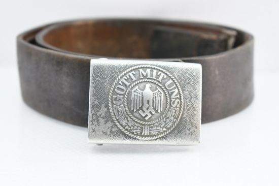 WWII German Army "Gott Mit Uns" Buckle W/ Belt