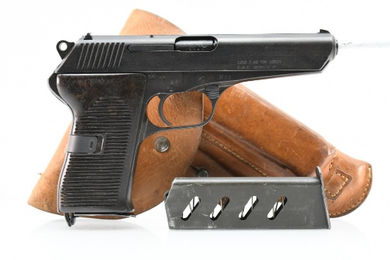 1953 Czech VZ. 52 (CZ52), 7.62×25 Tokarev, Semi-Auto (W/ Holster & Magazine), SN - J13776