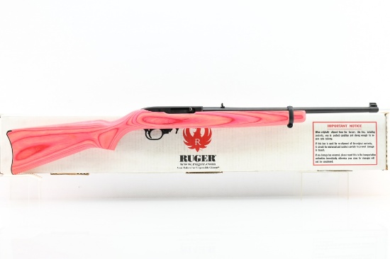 2001 Ruger 10/22 Carbine - Pink Laminate (18.5"), 22 LR, Semi-Auto (NIB), SN - 252-32199
