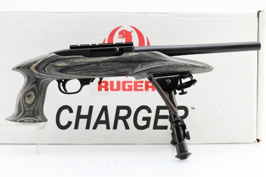 Ruger Charger - Green Laminate (10"), 22 LR, Semi-Auto (NIB W/ Case), SN - 490-02912