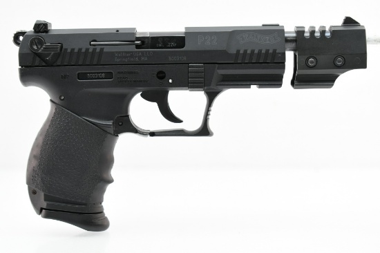Walther P22 Target (5" W/ Q-Style Stabilizer), 22 LR, Semi-Auto (W/ Hardcase), SN - B003108