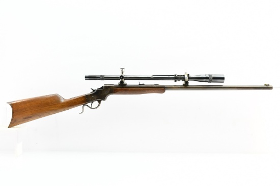 Circa 1910 J. Stevens No. 44 Ideal (26") - J. Unertl Scope, .25-20 Win., Falling-Block, SN - 20419