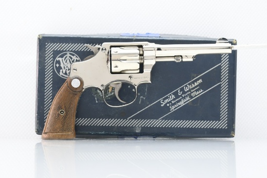 Pre-War Smith & Wesson Pre-31 Regulation Police (4.25" Nickel), 32 Long (Box), SN - 518516