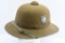 1941 German Africa Corps Tropical Helmet, Second Pattern, With Lining & Strap - By JHS