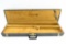 Vintage Ithaca Shotgun Hard Leather Luggage Case - Brown Fleece Lining - 36