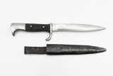 Circa 1930s Unmarked Knife W/ Scabbard - German/ Hitler Youth Style