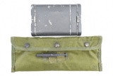 (2) WWII German (Nazi Stamped) 98K Rifle Cleaning Kit & U.S. M-16/ AR-15 Cleaning Kit/ Pouch