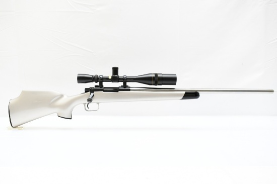 Remington 700 Custom Target - Silver - Leupold - (24"), Single-Shot Bolt-Action, SN - G6349015