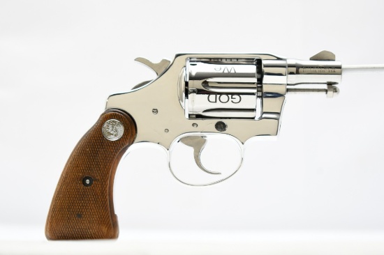 1970 Colt Cobra (First Model ) - Custom Nickel (2"), 38 Special, Revolver, SN- A94441