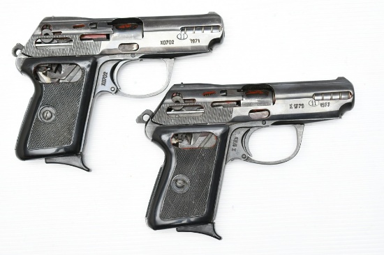 (2)  - 1970s Polish P-64 Cutaway Prototypes, 9mm Makarov, Semi-Auto