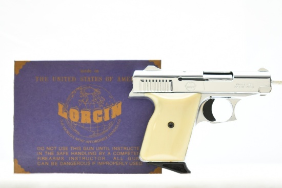 1990s Lorcin L22 - Chrome (2.5"), 25 ACP, Semi-Auto (W/ Box), SN - 076952