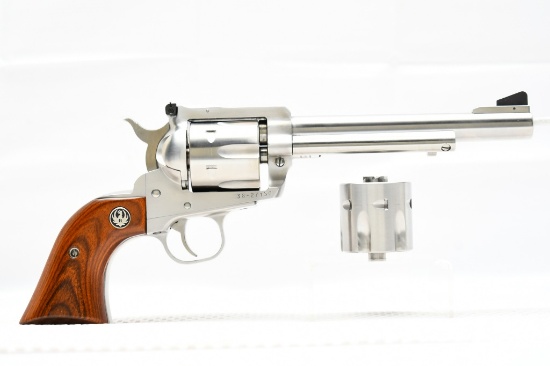 Ruger New Blackhawk Convertible (6.5"), 357 Mag./ 9mm, Revolver (Box & Holster), 38-27150