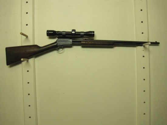 Winchester mod. 62A 22 S-l-LR cal pump rifle w/TASCO Silver Antler scope se