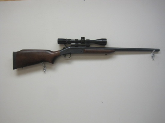 Harrington & Richardson mod. ? 243 REM cal single shot rifle w/Sightron 3-9