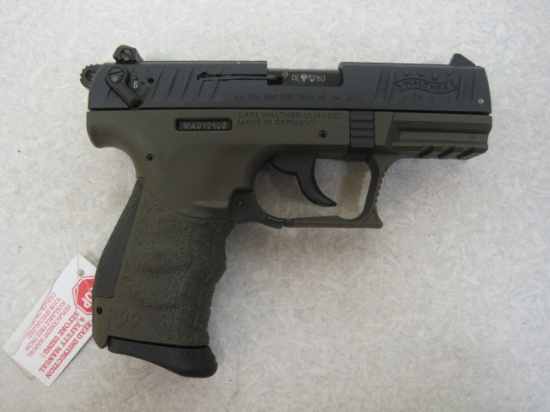 Walther mod.P22 22 LR cal semi auto pistol Military NIB ser # WA012105