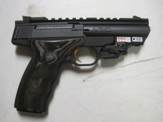 Browning mod. Buck Mark 22 LR semi auto pistol black label crimson trace li