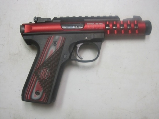 Ruger mod. 22/45 Lite 22 LR cal semi auto pistol threaded bbl w/extra mag &