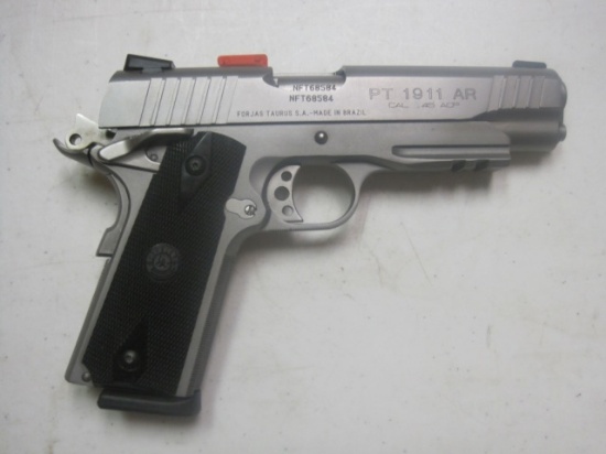Taurus mod. PT 1911 45 ACP cal semi auto pistol stainless w/extra mag NIB s