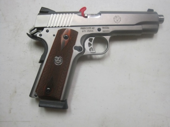 Ruger mod. SR1911 45 Auto cal semi auto pistol stainless w/extra mag NIB se