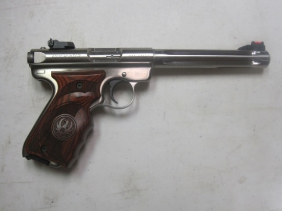 Ruger mod. MK III - Hunter 22 LR cal semi auto pistol stainless fluted bbl