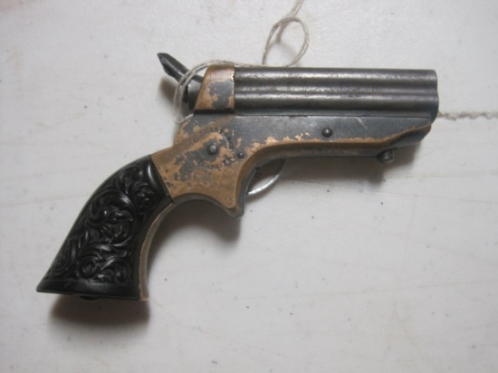 Sharps mod. 1-A 22 LR cal 4 shot derringer (The black color is oxidized silver pla