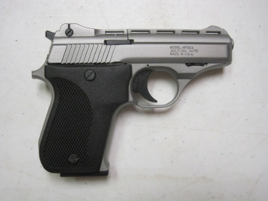 Phoenix Arms mod. HP22A 22 LR cal semi auto pistol nickel finish NIB ser #