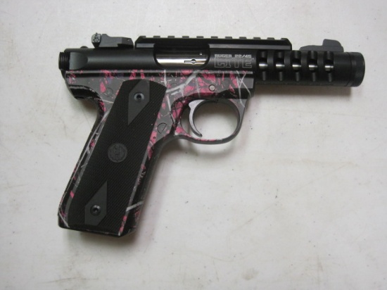 Ruger mod. 22/45 Lite 22 LR cal semi auto pistol threaded bbl Lifetime Warr