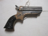 Sharps mod. 1-A 22 LR cal 4 shot derringer (The black color is oxidized silver pla