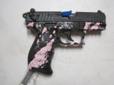 Walther Arms mod. P22 22 LR cal semi auto pistol pink tiger stripe NIB ser