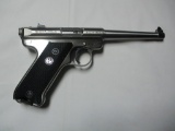 Ruger mod. MK II 22 LR cal semi auto pistol stainless ser # 221-47410